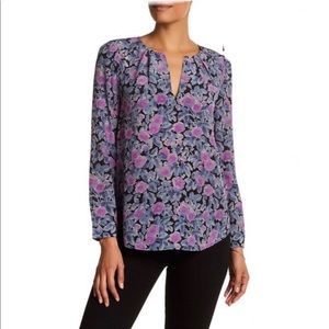 Joie - Long Sleeve Silk Print Blouse